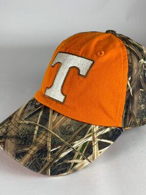 Tennessee Volunteers Orange Beige Camo Captivating Relaxed Fit Strapback Hat